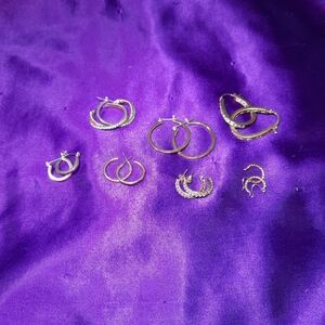 Gold Tone Hoop Earrings